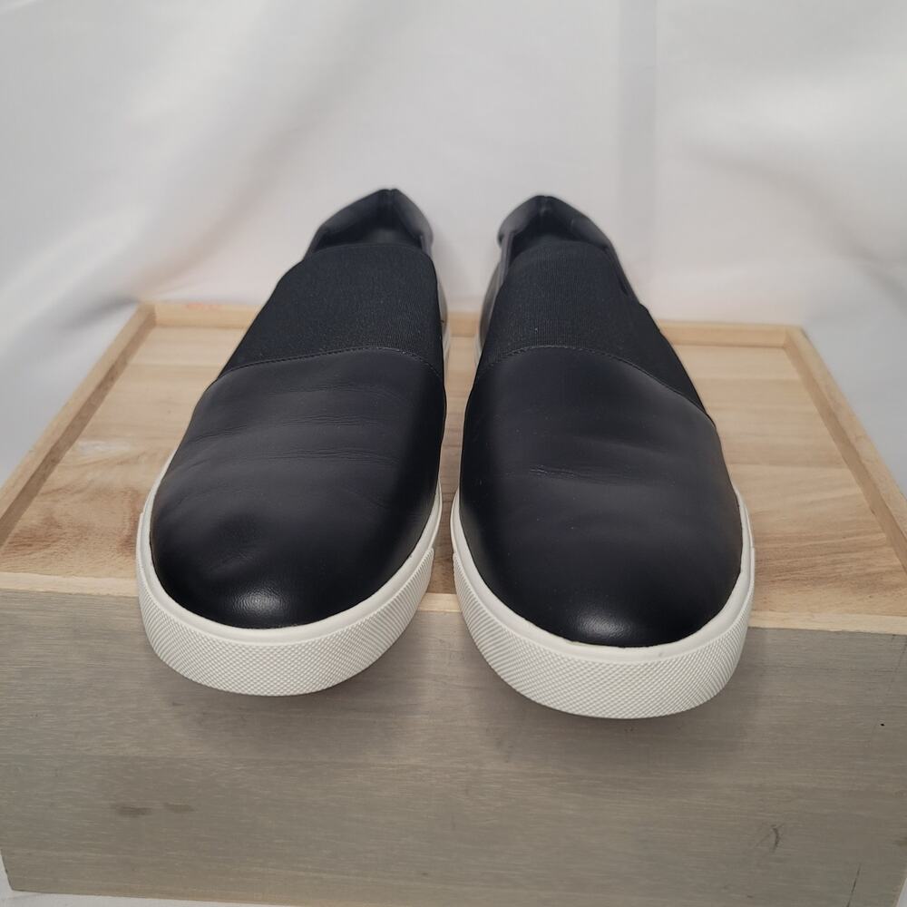 Vince- Women's Corbin slip on sneakers- Black leather- size 10/Euro40 - Picture 2 of 6